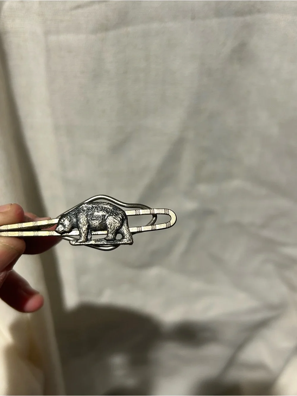 Vintage Yellowstone National Park Bears Tie Bar or Clip - Money Clip